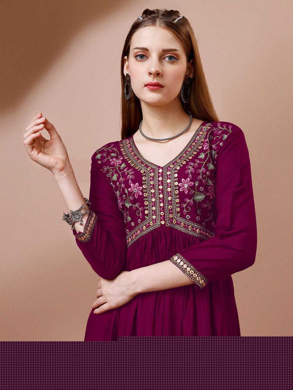 Rayon Anarkali Kurti - MYLUXURY LANE ENTERPRISE